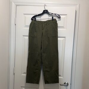 Cinchable Waist Cargo Pants Loose Fit
